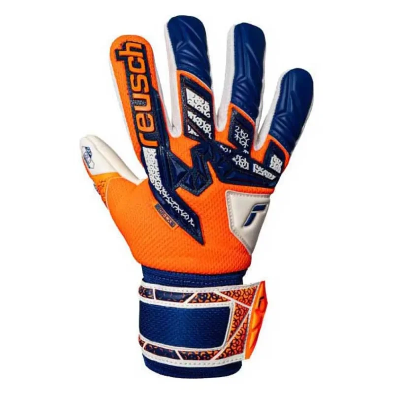 Promotion Saisonnière Reusch Gants de gardien de but junior Attrakt Freegel Gold NC