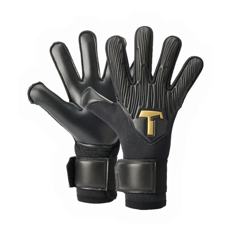 T1tan Gants de gardien de but junior avec protection des doigts Rebel 2.0 Black-Out Prix Promo