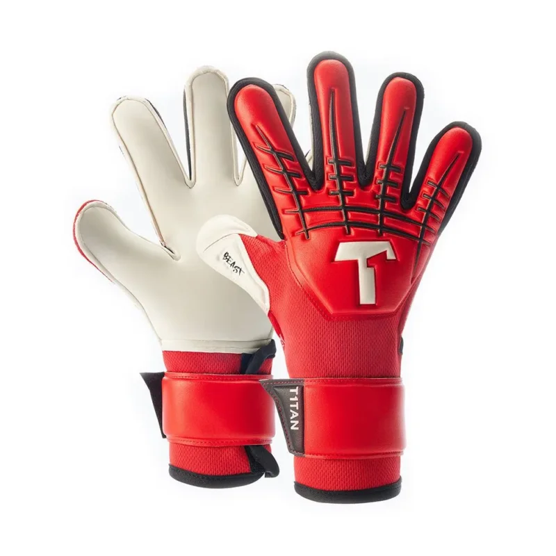 T1tan Gants de gardien de but junior avec protection des doigts Red Beast 3.0 Acheter En Ligne
