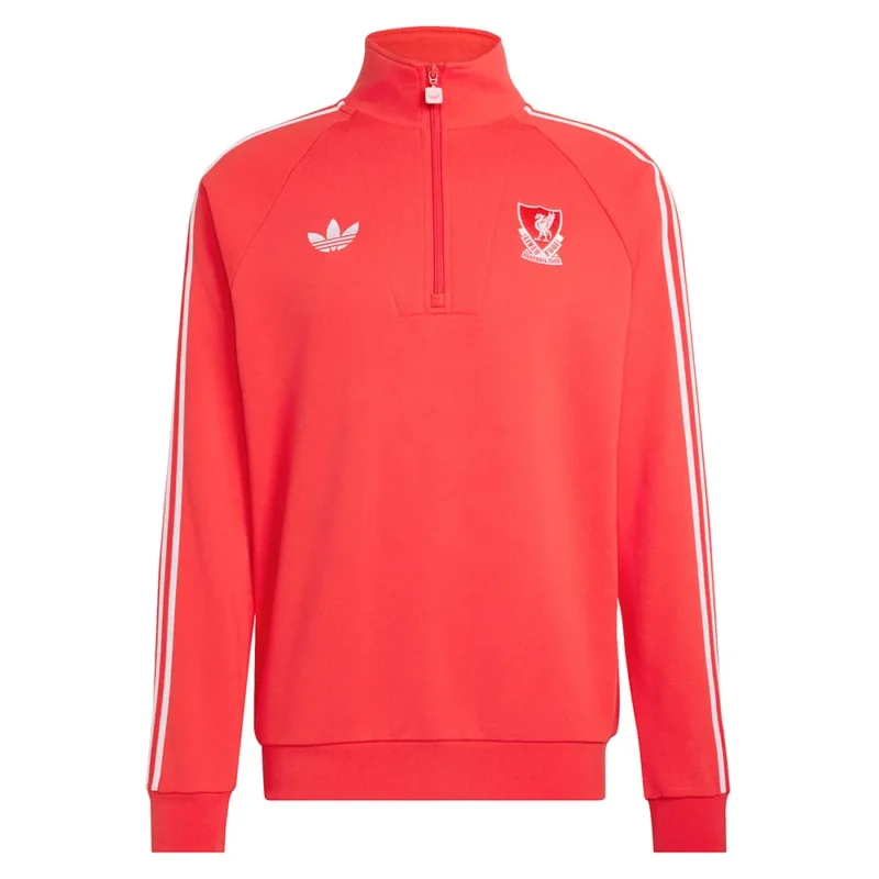 adidas Sweat à demi-zip Liverpool FC Originals Affaire À Saisir