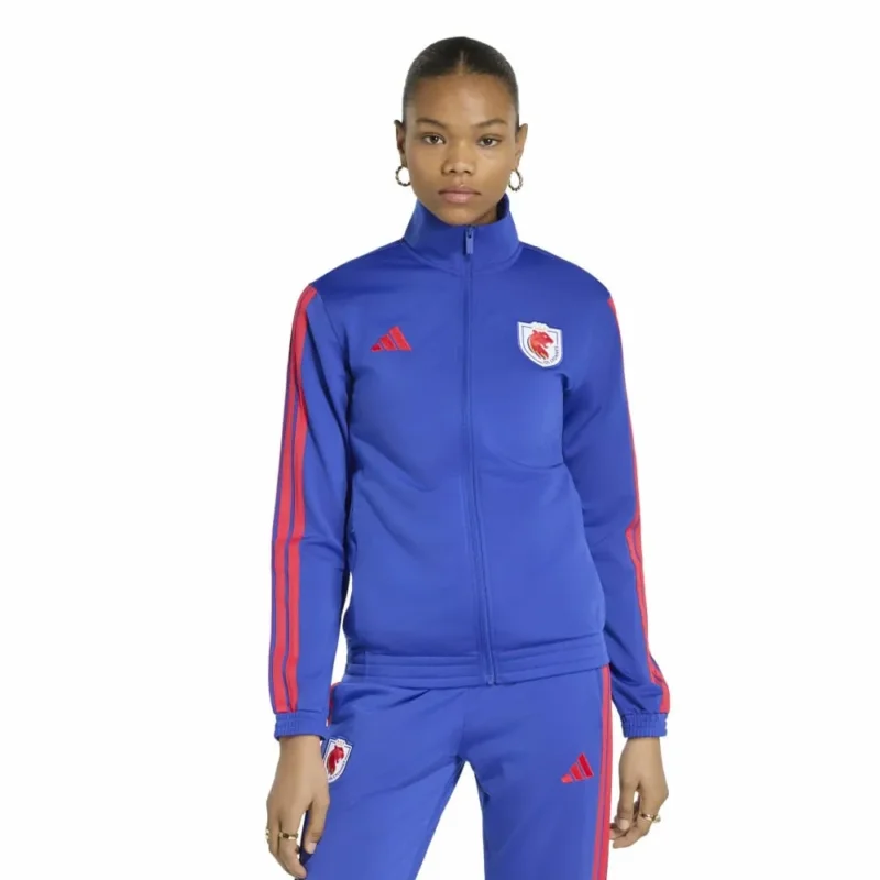 Soldes adidas Sweat-shirt à zip Olympique De Lyon DNA