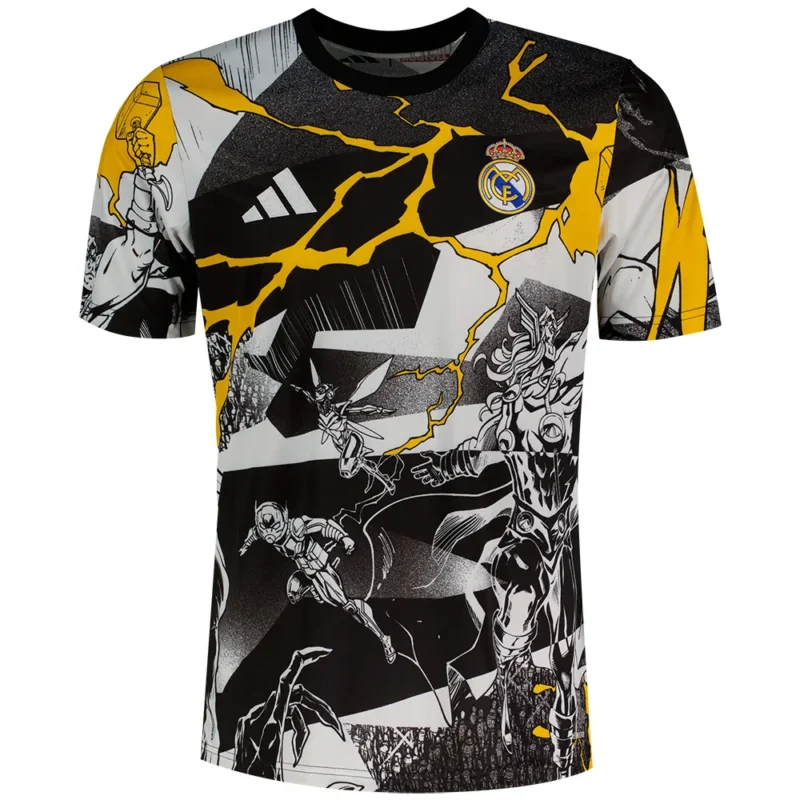 adidas T-shirt à manches courtes Avant-match Real Madrid 25/26 Avengers Achat Immédiat