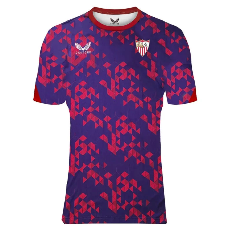 Castore T-shirt à manches courtes Avant-match Sevilla FC 24/25 Satisfait Ou Remboursé