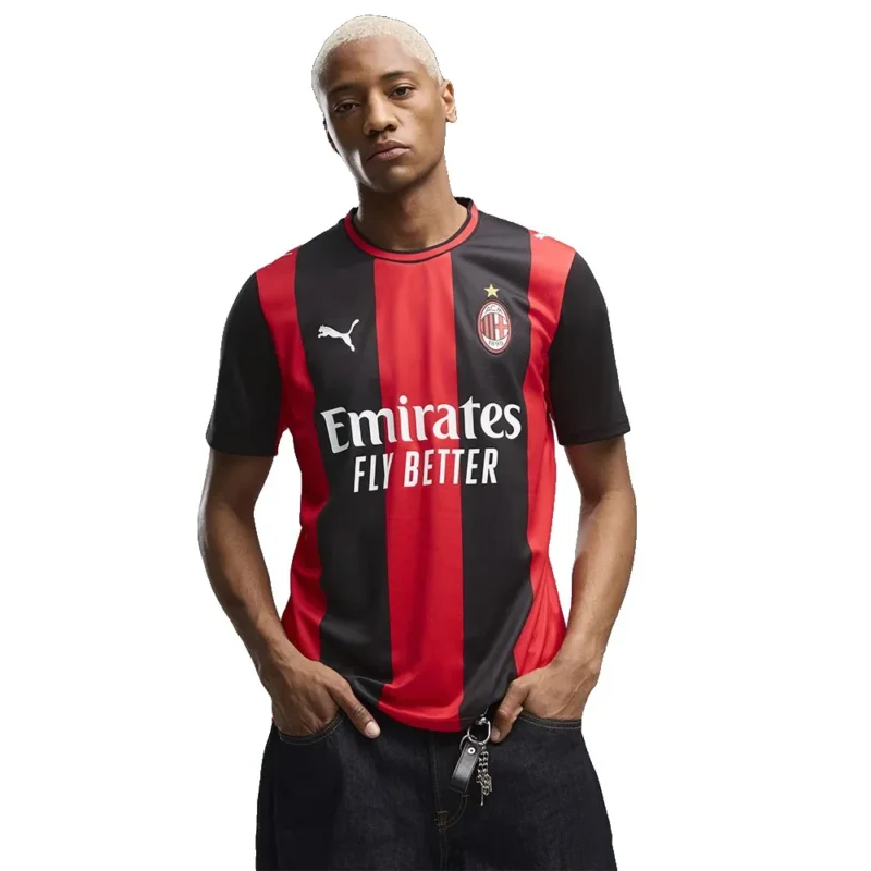 Produit De Marque Puma T-shirt à manches courtes Domicile AC Milan Replica