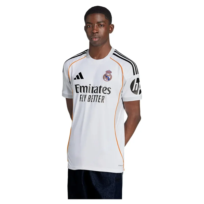 adidas T-shirt à manches courtes Domicile Real Madrid 25/26 Commander Maintenant