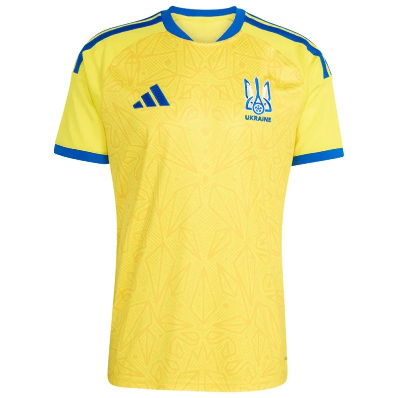 Prix Promo adidas T-shirt à manches courtes Domicile Ukraine 26/27 Replica
