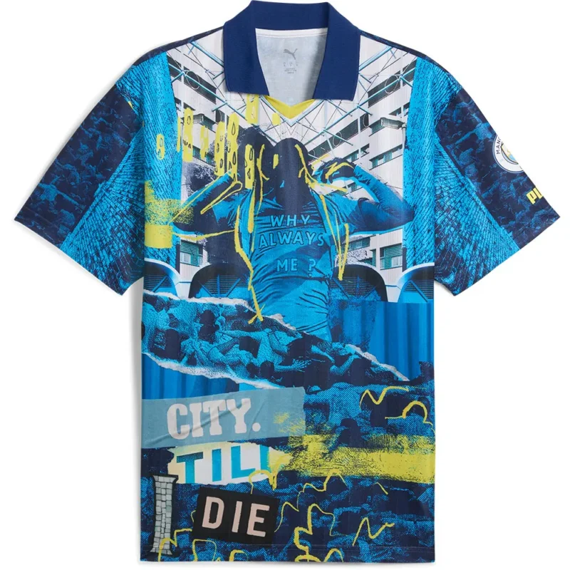 Quantité Limitée Puma T-shirt à manches courtes Mancester City FC Football Energy+ Retro