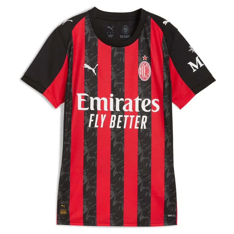 Vente Flash Puma T-shirt à manches courtes pour femme Domicile AC Milan Replica 25/26