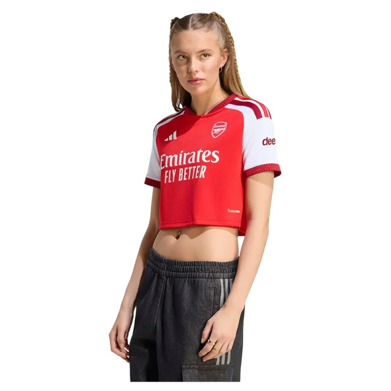 Commander Vite adidas T-shirt à manches courtes pour femme Domicile Arsenal FC 26/27 Cropped