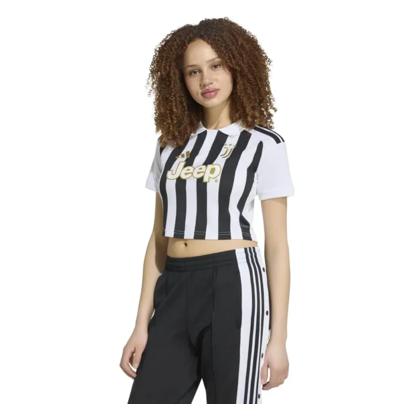 Soldes adidas T-shirt à manches courtes pour femme Domicile Juventus 26/27 Cropped