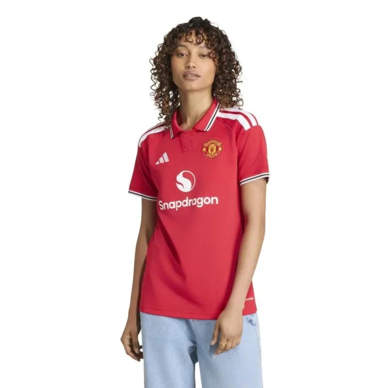 adidas T-shirt à manches courtes pour femme Domicile Manchester United 26/27 Prix Cassé