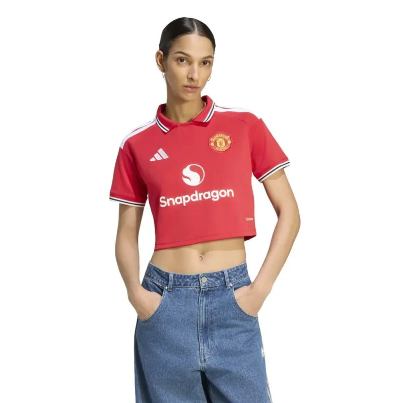 Must-Have adidas T-shirt à manches courtes pour femme Domicile Manchester United 26/27 Crop