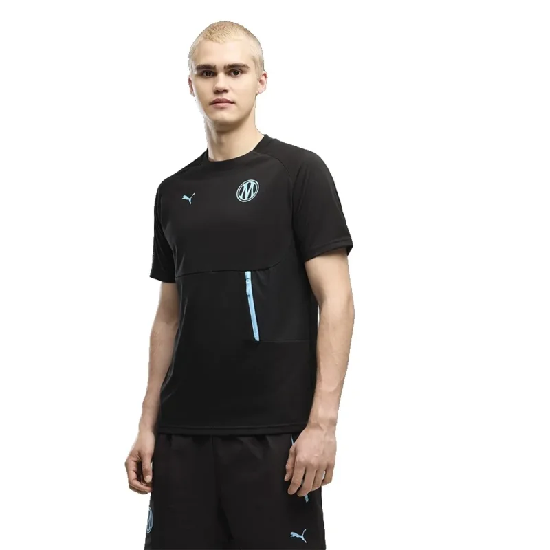 Puma T-shirt à manches courtes Voyage Olympique Marseille Tech Pocket Réduction