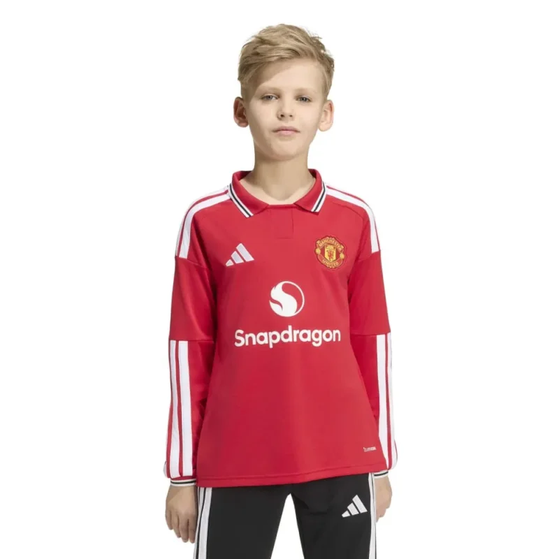 adidas T-shirt à manches longues junior Domicile Manchester United 26/27 Jersey Top Vente