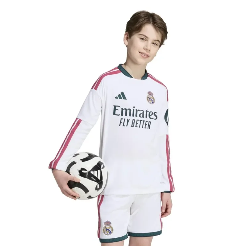 adidas T-shirt à manches longues junior Domicile Real Madrid 26/27 Jersey Usine Directe