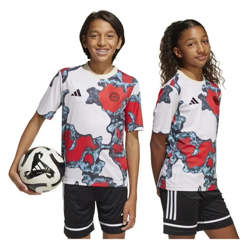 Authentique adidas T-shirt manches courtes junior Avant-match FC Bayern 24/25