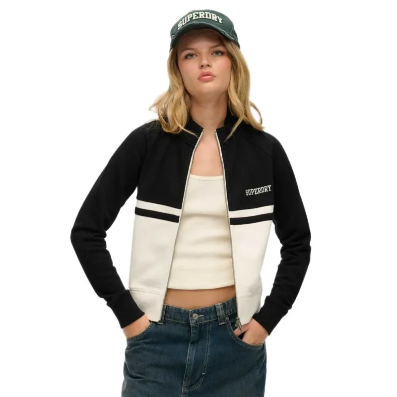 Superdry Veste de survêtement Athletic Essentials Through Offre Limitée