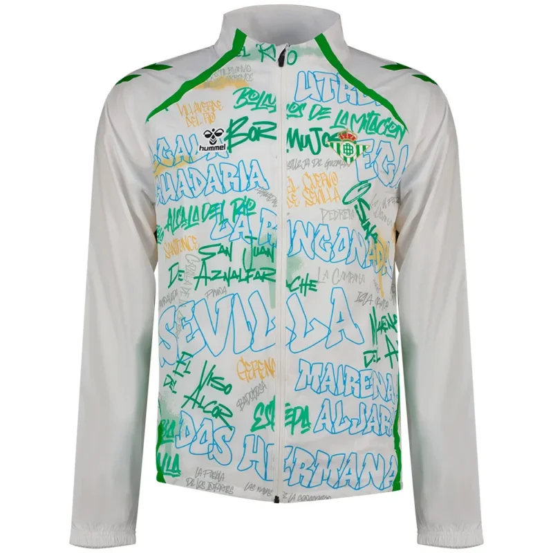 Hummel Veste de survêtement Présentation Real Betis 25/26 Livraison Express
