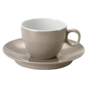 Achat Immédiat Tasse à café avec coupelle antiderapante - WHITE SAND - Blister de 2