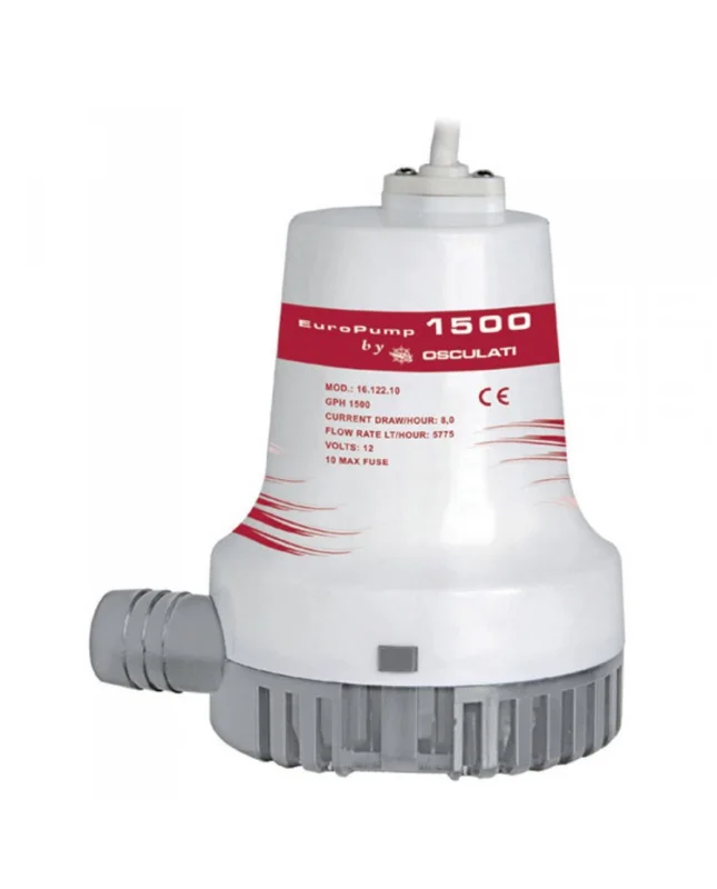 Pompe de cale centrifuge - 1500 - 5760 l/h - 12V Offre Exclusive