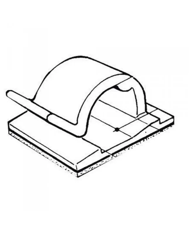 Remise Collier embase autocollante - ø8 mm - Lot de 100