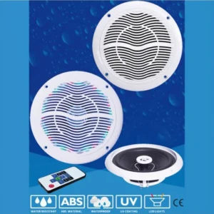 Offre Du Jour Haut-parleur POP - la paire - 120 W - blanc - avec LED