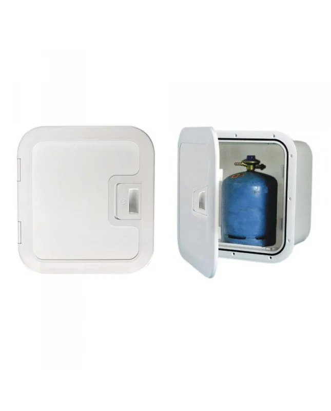 Coffre pour bouteille de gaz - 405 x 375 x 250 mm - fermeture push pul - ventilation interne Vente Directe