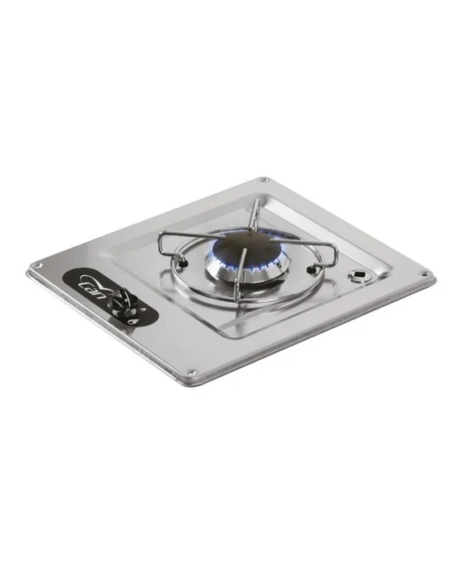 Réchaud à gaz encastrable inox - 1 feu Vente Flash