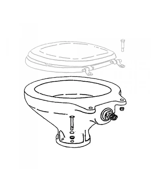 Porcelaine de rechange Luxury Low pour WC Dernier Modèle