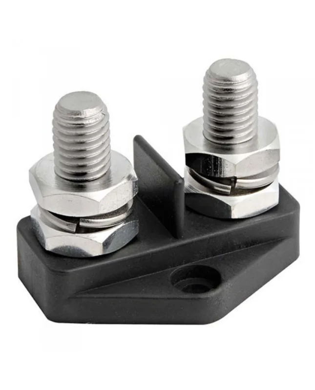 Bornier double - base 50 x 41 mm - Ø 10 mm Commande En Gros
