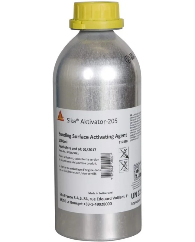 Sika Aktivator 205 - Transparent - flacon de 1 L Haute Qualité