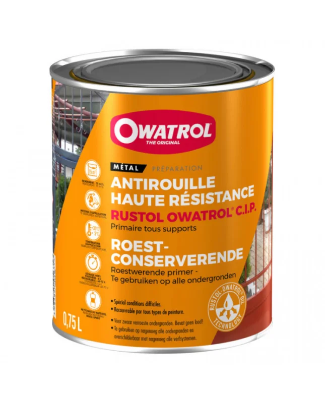 Authentique Primaire antirouille RUSTOL CIP - 2.5 L
