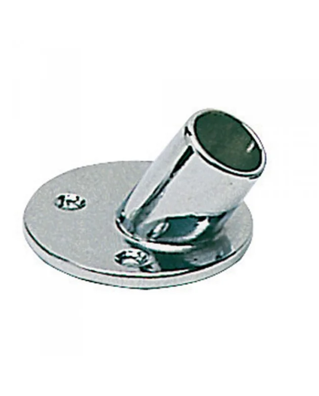 Platine laiton chromé - inclinée 60° - 22 mm Satisfait Ou Remboursé