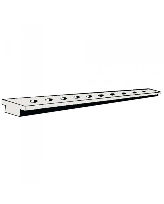 Commander Vite Rail aluminium anodisé 25x4mm (barre 2m) - Longueur de 2 M