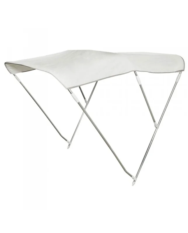 Bimini 3 arceaux alu - blanc - h 115 cm - 150 à 160 cm Soldes