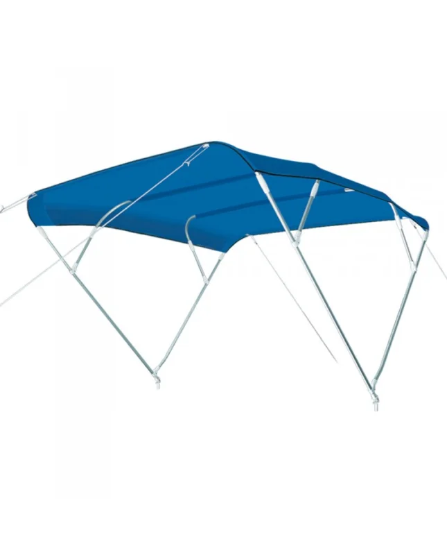 Bimini 4 arceaux alu - bleu - h 140 cm - 190 cm Prix Cassé