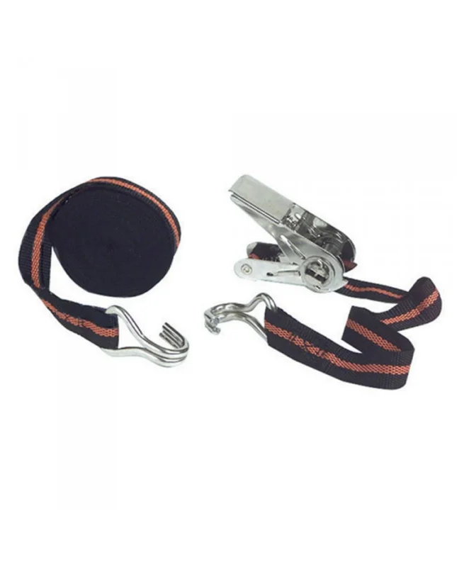 Sangle à cliquet inox - 25 mm - 6 mètres Soldes