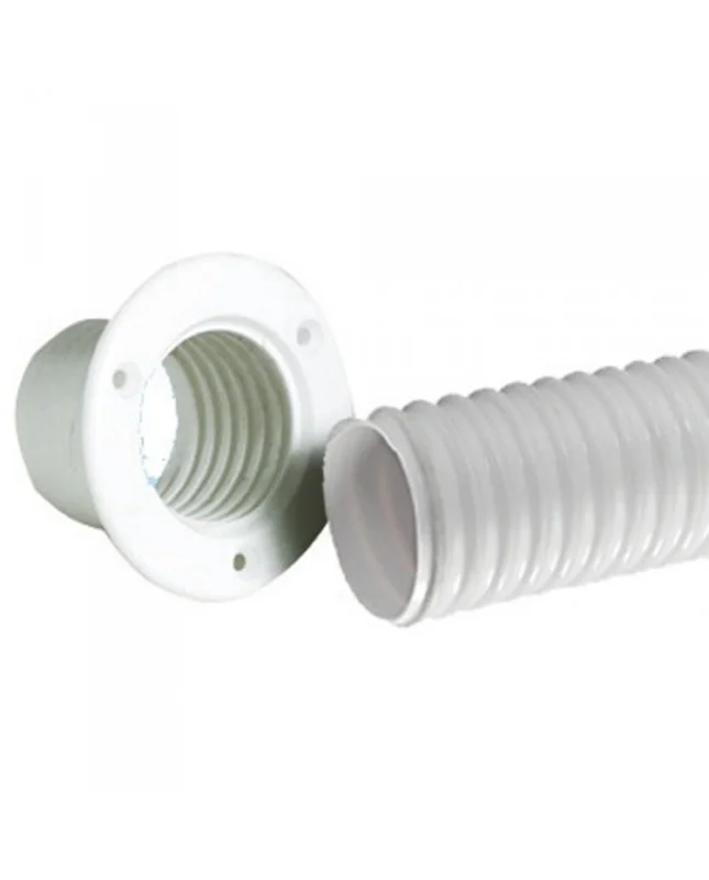 Tuyau PVC pour câble moteur - Blanc - Bobine de 10 M Vente Directe