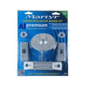 kit anode en aluminium pour moteur hors bord Honda BF35 à 225 Certifié