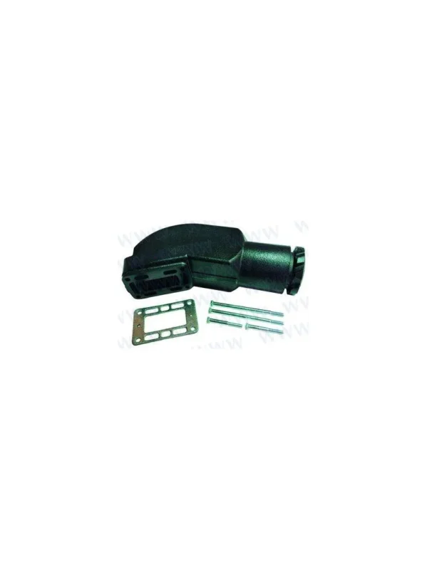 Prix Réduit coude pour moteurs volvo V8 kit de montage inclus (visserie et joint) -AQ & BB 200/205/211/231/225/260/271/290/311/500/501/570/571/572 -GM 305/350 CID