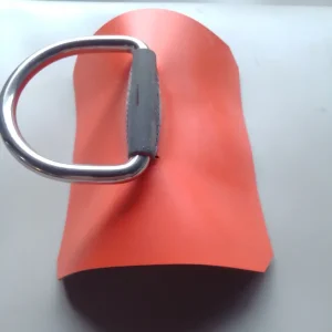 Paiement Sécurisé Anneau inox-Tissu Néoprène HYPALON ORANGE ORCA-CARRE 10cmX10cm