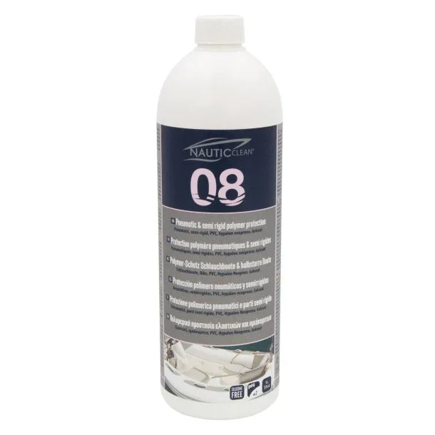 Achat Immédiat Nautic Clean 08 protection polymère pour pneumatique 1 L