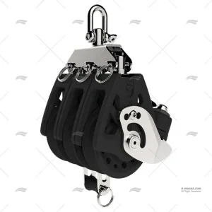 Nouvelle Collection POULIE TRIPLE AVEC COINCEUR NOIRE LEWMAR