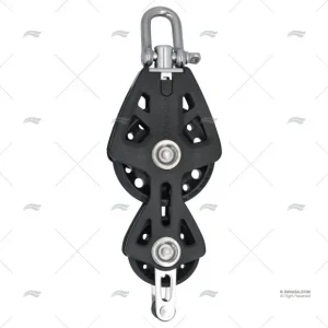 Solde POULIE VIOLIN AVEC RANGOT T-90 NOIRE LEWMAR