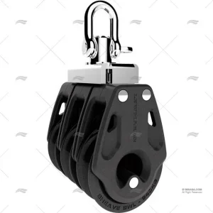 Offre Limitée POULIE CONTROL 40mm TRIPLE NOIRE LEWMAR